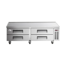 Load image into Gallery viewer, Chef AAA - TCB72-D4 Commercial 72" Chef Base Refrigerator 4 Drawer 1100lbs Capacity