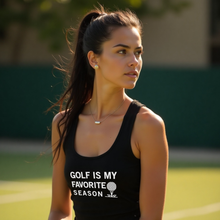 Load image into Gallery viewer, Golf Is My Favorite Season Tank top lifestyle