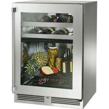 Load image into Gallery viewer, Perlick 24" Dual Zone Refrigerator and Wine Reserve with 14 Bottle and 44 Can Capacity, Stainless Steel-Glass Door - HP24CO-4-3