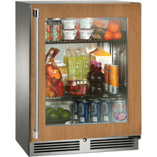 Load image into Gallery viewer, Perlick 24" Refrigerator, Fully Integrated Glass Door, Sottile Sh.Depth (18") , 3.1 Cu. Ft. Capacity - HH24RS-4-4