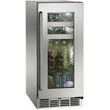 Load image into Gallery viewer, Perlick 15" Beverage Center with 8 Bottle and 30 Can Capacity, Stainless Steel-Glass Door - HP15BO-4-3