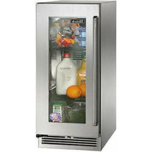 Load image into Gallery viewer, Perlick 15" Outdoor Refrigerator with 2.8 cu. ft. Capacity, Built-in Undercounter Stainless Steel-Glass Door - HP15RO-4-3