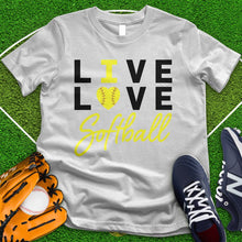 Load image into Gallery viewer, Live Love Softball Tee