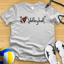 Load image into Gallery viewer, I Love Volleyball 2 Tee