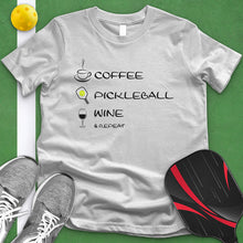 Load image into Gallery viewer, Coffee Pickleball Wine Tee