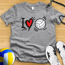 Load image into Gallery viewer, I Love Volleyball Tee