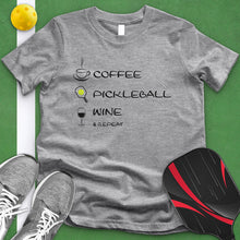 Load image into Gallery viewer, Coffee Pickleball Wine Tee