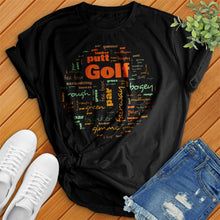 Load image into Gallery viewer, Golf Ball Typography Tee
