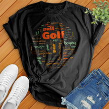 Load image into Gallery viewer, Golf Ball Typography Tee