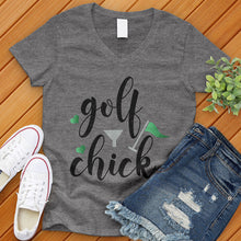 Load image into Gallery viewer, Golf Chick V-Neck Tee