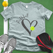 Load image into Gallery viewer, Pickle Ball Heart Rim Tee