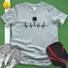 Load image into Gallery viewer, Pickle Ball Paddle Heart Beat Tee