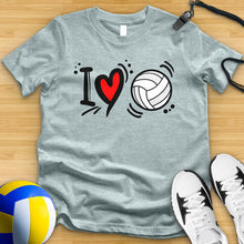 Load image into Gallery viewer, I Love Volleyball Tee