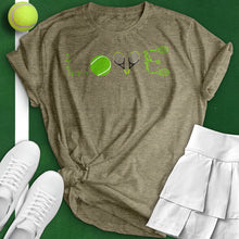 Load image into Gallery viewer, Love Tennis Player Shape Tee