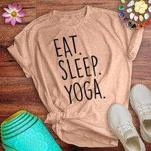 Load image into Gallery viewer, Eat Sleep Yoga Tee