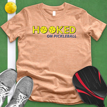 Load image into Gallery viewer, Hooked On Pickleball Tee