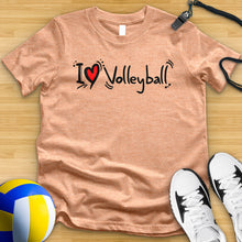 Load image into Gallery viewer, I Love Volleyball 2 Tee