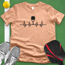 Load image into Gallery viewer, Pickle Ball Paddle Heart Beat Tee
