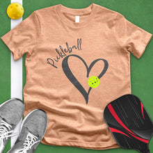 Load image into Gallery viewer, Pickle Ball Heart Rim Tee