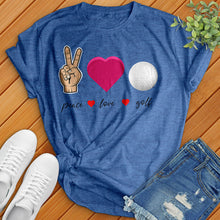 Load image into Gallery viewer, Peace Love Golf Tee