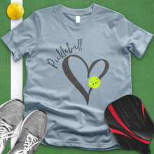 Load image into Gallery viewer, Pickle Ball Heart Rim Tee