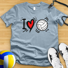 Load image into Gallery viewer, I Love Volleyball Tee