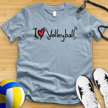 Load image into Gallery viewer, I Love Volleyball 2 Tee