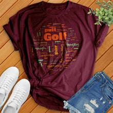 Load image into Gallery viewer, Golf Ball Typography Tee