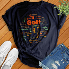 Load image into Gallery viewer, Golf Ball Typography Tee