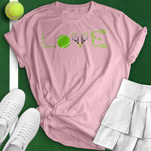 Load image into Gallery viewer, Love Tennis Player Shape Tee