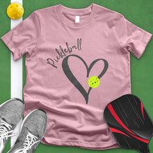 Load image into Gallery viewer, Pickle Ball Heart Rim Tee