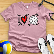 Load image into Gallery viewer, I Love Volleyball Tee
