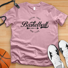 Load image into Gallery viewer, Living That Basketball Mom Life Tee