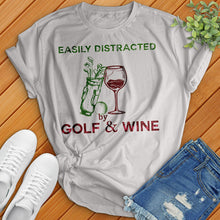 Load image into Gallery viewer, Easily Distracted By Golf Wine Tee