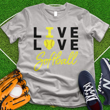 Load image into Gallery viewer, Live Love Softball Tee