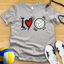 Load image into Gallery viewer, I Love Volleyball Tee