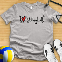 Load image into Gallery viewer, I Love Volleyball 2 Tee
