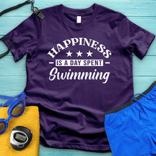 Load image into Gallery viewer, Happiness Is A Day Spent Swimming Tee