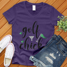 Load image into Gallery viewer, Golf Chick V-Neck Tee