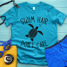 Load image into Gallery viewer, Swim Hair Don't Care Turtle Tee