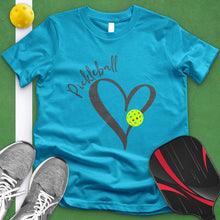 Load image into Gallery viewer, Pickle Ball Heart Rim Tee