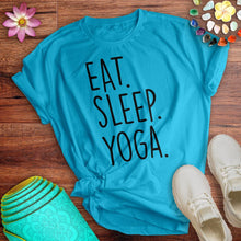 Load image into Gallery viewer, Eat Sleep Yoga Tee