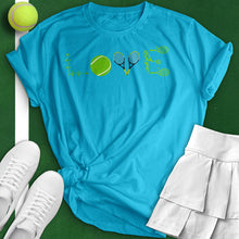 Load image into Gallery viewer, Love Tennis Player Shape Tee