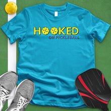 Load image into Gallery viewer, Hooked On Pickleball Tee