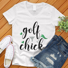 Load image into Gallery viewer, Golf Chick V-Neck Tee