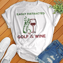 Load image into Gallery viewer, Easily Distracted By Golf Wine Tee