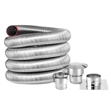 Load image into Gallery viewer, US Stove CLK-25 6 In. x 25 ft. Fireplace Insert Direct Connect Kit w/ Cap New
