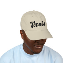 Load image into Gallery viewer, Embroidered Organic Tennis Cap – Eco-Friendly, Casual &amp; Stylish Gift for Tennis Lovers
