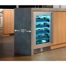 Load image into Gallery viewer, Perlick 24&quot; Built-in Counter Depth Outdoor Wine Reserve with 3.1 cu. ft. Capacity, Stainless Steel Door - HH24WO-4-1
