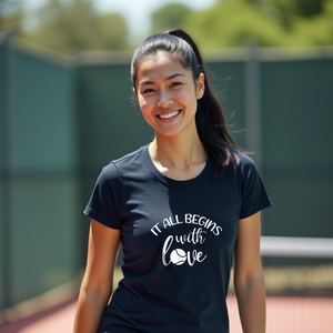 All Begins With Love Tee lifetyle image 
